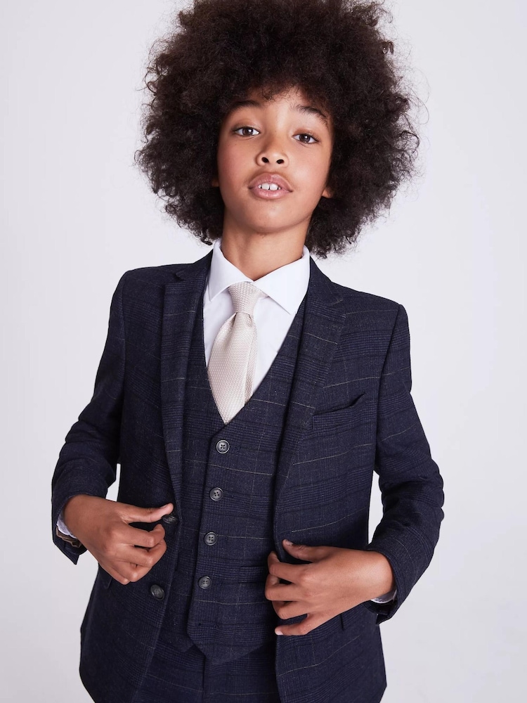 MOSS Blue Boys Check Jacket - Image 1 of 4