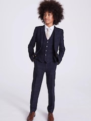 MOSS Blue Boys Check Jacket - Image 2 of 4
