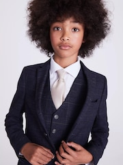 MOSS Blue Boys Check Jacket - Image 3 of 4