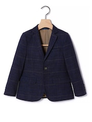 MOSS Blue Boys Check Jacket - Image 4 of 4