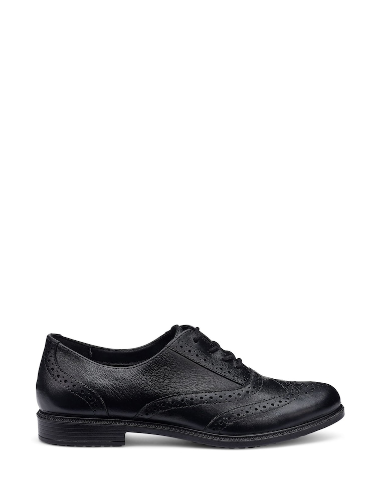 Hotter Black Wide Fit Echo Lace-Up Full Shoes - Image 1 of 4 Hotter Black Wide Fit Echo Lace-Up Full Shoes - Image 1 of 4
