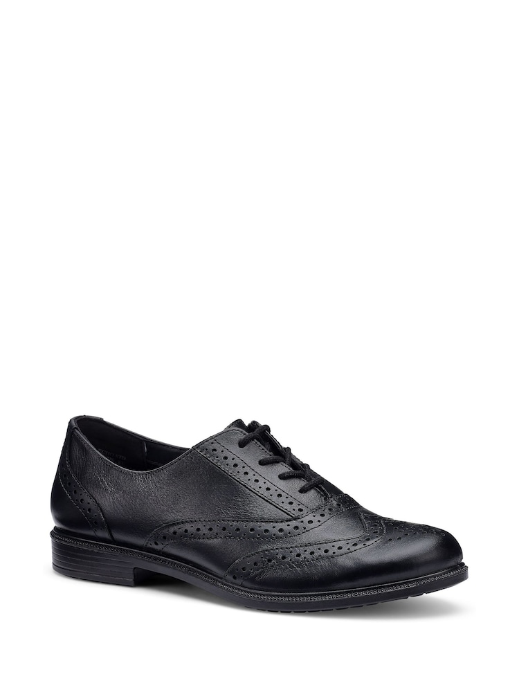 Hotter Black Wide Fit Echo Lace-Up Full Shoes - Image 2 of 4 Hotter Black Wide Fit Echo Lace-Up Full Shoes - Image 2 of 4