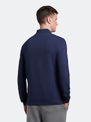 Lyle & Scott Navy Long Sleeve Polo Shirt - Image 2 of 7