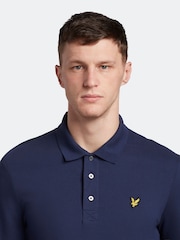 Lyle & Scott Navy Long Sleeve Polo Shirt - Image 4 of 7