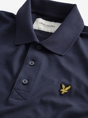 Lyle & Scott Navy Long Sleeve Polo Shirt - Image 6 of 7