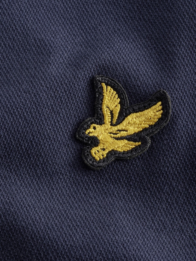 Lyle & Scott Navy Long Sleeve Polo Shirt - Image 7 of 7