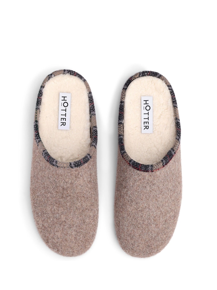 Hotter Brown Standard Fit Snooze Slip-On Slippers - Image 4 of 4 Hotter Brown Standard Fit Snooze Slip-On Slippers - Image 4 of 4