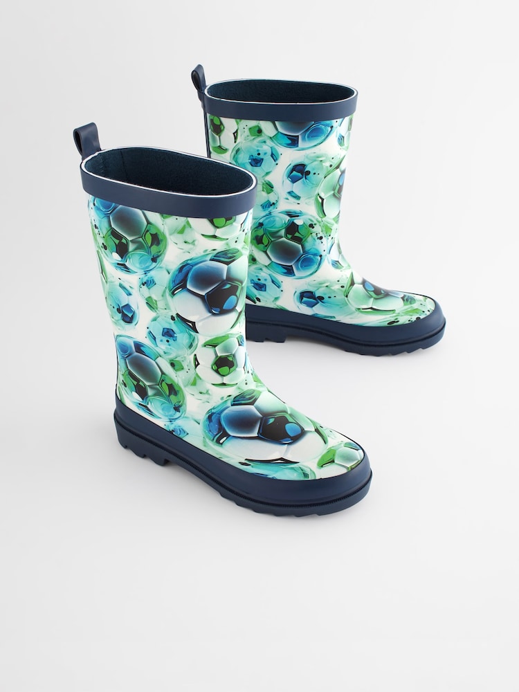 Grün Fußball - Gummistiefel - Bild 1 von 6 Grün Fußball - Gummistiefel - Bild 1 von 6