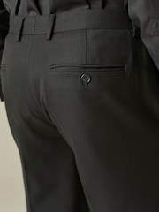 Black/Gold Skinny Fit Textured Tuxedo Suit Trousers - Image 5 of 11