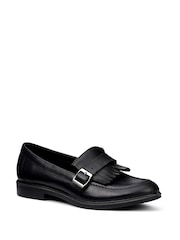 Hotter Black Wide Fit Fowey Slip-On Loafers - Image 2 of 4