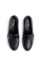 Hotter Black Wide Fit Fowey Slip-On Loafers - Image 4 of 4