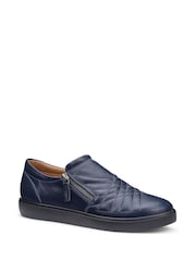 Hotter Blue Standard Fit Extra Wide Fit Poppy Slip-On/Zip Cupsole Trainers - Image 2 of 4
