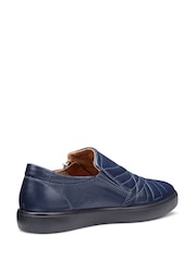 Hotter Blue Standard Fit Extra Wide Fit Poppy Slip-On/Zip Cupsole Trainers - Image 3 of 4