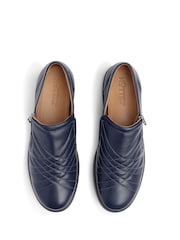 Hotter Blue Standard Fit Extra Wide Fit Poppy Slip-On/Zip Cupsole Trainers - Image 4 of 4