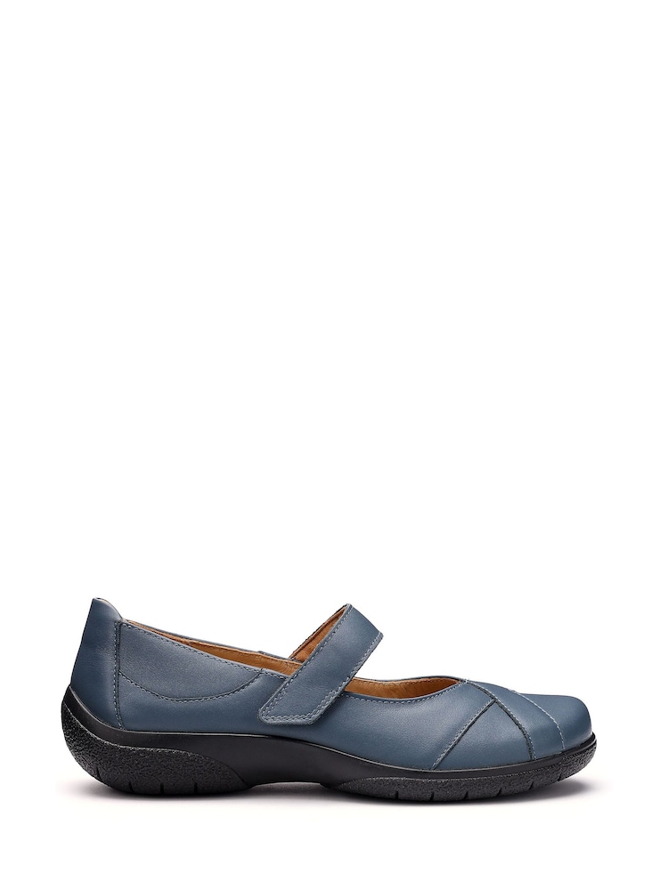 Hotter Blue Extra Wide Fit Hope Touch-Fastening Mary Janes - Image 1 of 4 Hotter Blue Extra Wide Fit Hope Touch-Fastening Mary Janes - Image 1 of 4