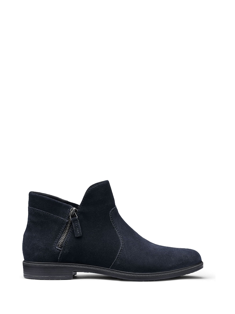 Hotter Blue Standard Fit Ludlow Zip Ankle Boots - Image 1 of 4 Hotter Blue Standard Fit Ludlow Zip Ankle Boots - Image 1 of 4