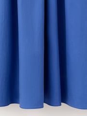 Mango Blue Strapless Ruched Detail Midi Dress - Image 6 of 7