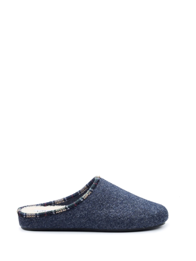 Hotter Blue Standard Fit Snooze Slip-On Slippers - Image 1 of 4 Hotter Blue Standard Fit Snooze Slip-On Slippers - Image 1 of 4