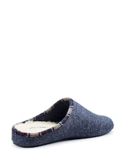 Hotter Blue Standard Fit Snooze Slip-On Slippers - Image 3 of 4