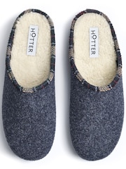 Hotter Blue Standard Fit Snooze Slip-On Slippers - Image 4 of 4