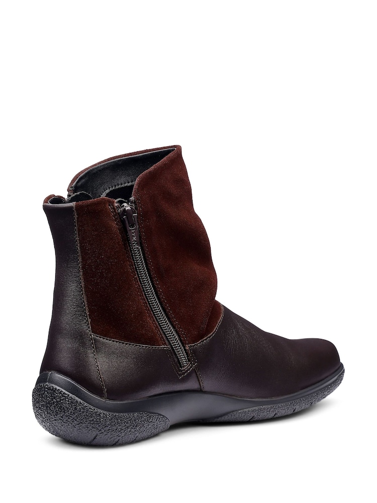Marron chocolat - Bottines Hotter Whisper zippées - Image 4 de 4