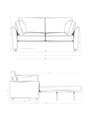 Willow & Hall Chilli Red Elmley Sofa Bed - Image 3 of 5