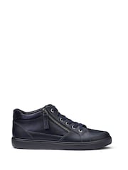 Hotter Blue Wide Fit Rapid Lace-Up/Zip Cupsole Trainers - Image 1 of 4