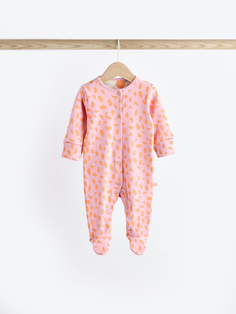 Buy Bright Baby Floral 100% Cotton Sleepsuits Pack (0mths-2yrs
