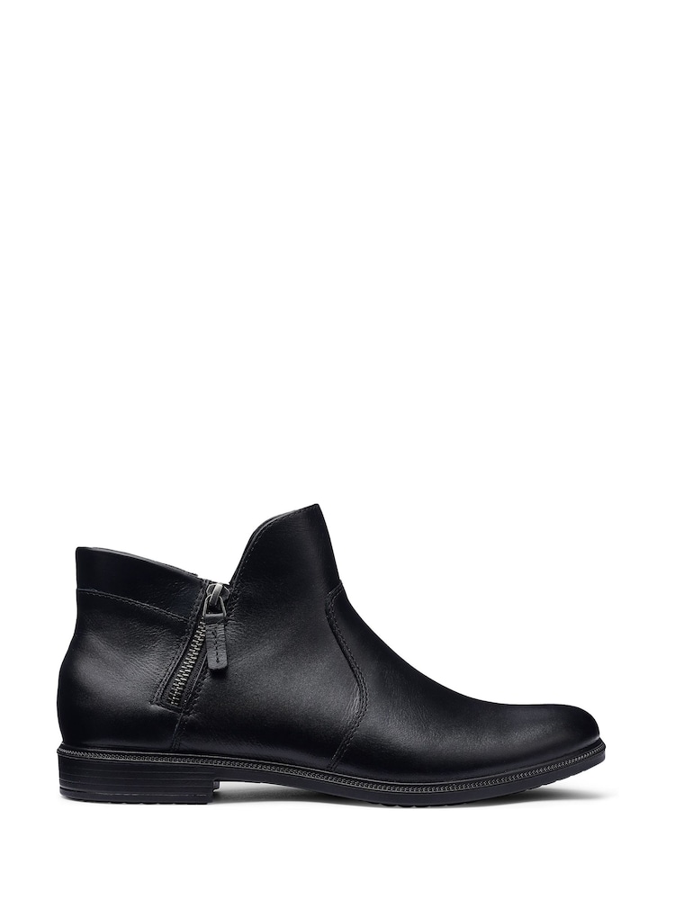 Hotter Black Standard Fit Ludlow Zip Ankle Boots - Image 1 of 4 Hotter Black Standard Fit Ludlow Zip Ankle Boots - Image 1 of 4