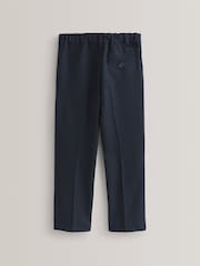 Navy Regular Waist School Pleat Front Trousers (3-17yrs) - Image 2 of 7