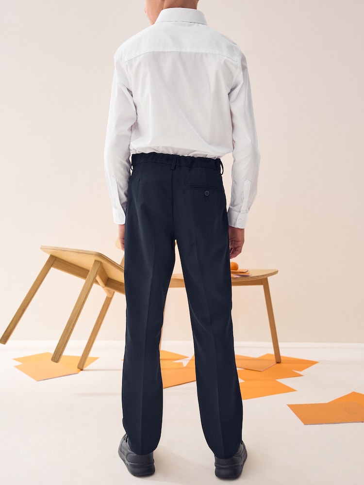 marine - Pantalon scolaire à plis (3-17ans) - Image 3 of 10