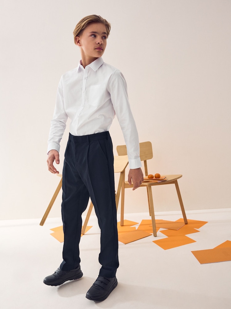 marine - Pantalon scolaire à plis (3-17ans) - Image 5 of 10
