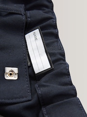 Navy Regular Waist School Pleat Front Trousers (3-17yrs) - Image 7 of 7