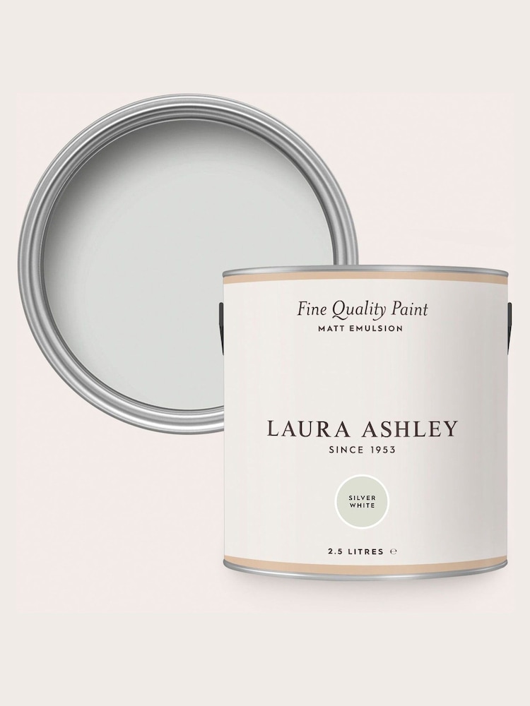 Laura Ashley Silver White Matt Emulsion 2.5Lt Paint - Image 4 of 4