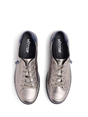 Hotter Metallic Standard Fit Chase II Lace-Up Zip Trainers - Image 4 of 4