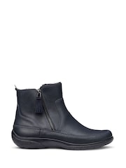 Hotter Blue Wide Fit Vail Zip Ankle Boots - Image 1 of 4