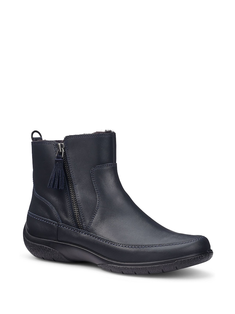 Hotter Blue Wide Fit Vail Zip Ankle Boots - Image 2 of 4 Hotter Blue Wide Fit Vail Zip Ankle Boots - Image 2 of 4
