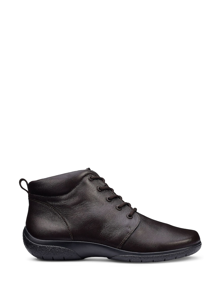 Hotter Brown Wide Fit Ellery Lace-Up Boots - Image 1 of 4 Hotter Brown Wide Fit Ellery Lace-Up Boots - Image 1 of 4
