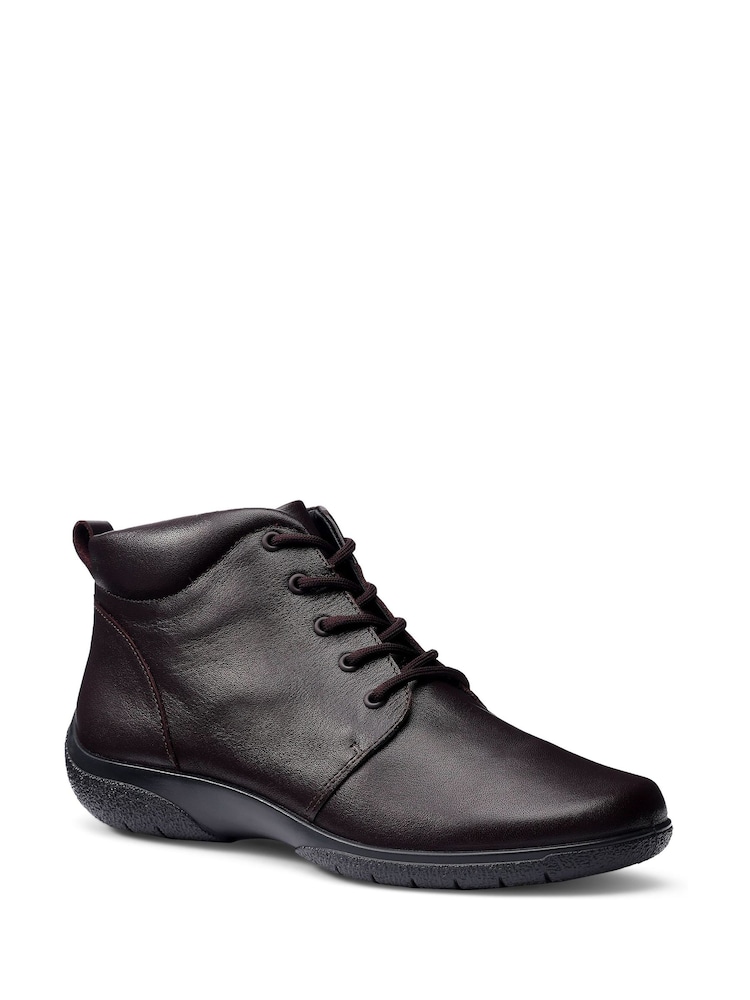 Hotter Brown Wide Fit Ellery Lace-Up Boots - Image 2 of 4 Hotter Brown Wide Fit Ellery Lace-Up Boots - Image 2 of 4