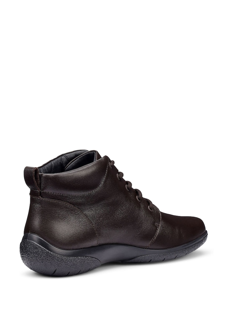 Hotter Brown Wide Fit Ellery Lace-Up Boots - Image 4 of 4 Hotter Brown Wide Fit Ellery Lace-Up Boots - Image 4 of 4