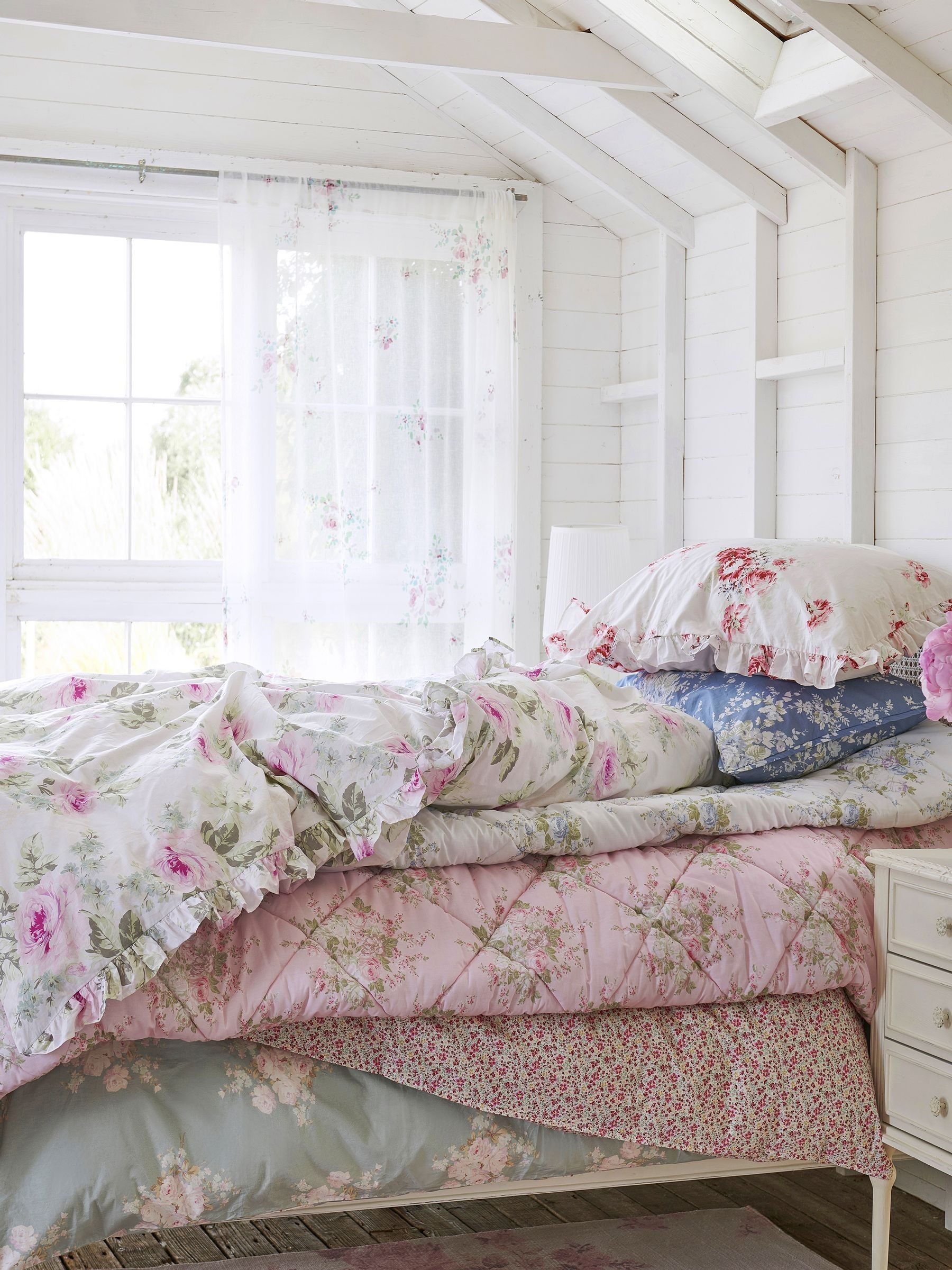 Buy Shabby Chic by Rachel Ashwell® Floral Sheer Panel Rosabelle Voile from  the Next UK online shop