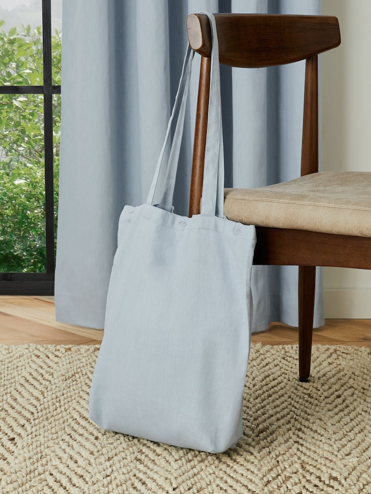 Blue Sky Blackout/Thermal Cotton Eyelet Curtains - Image 7 of 7