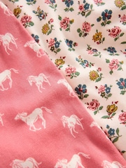 Boden Pink Snug Pyjamas 2 Pack - Image 3 of 3