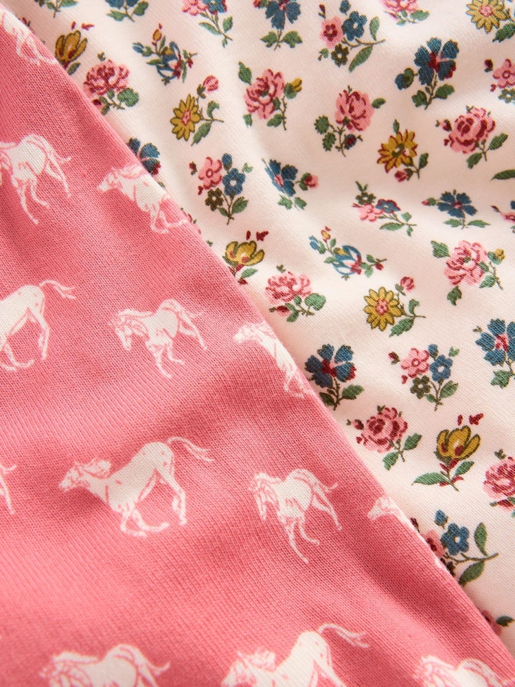 Boden Pink Snug Pyjamas 2 Pack - Image 3 of 3 Boden Pink Snug Pyjamas 2 Pack - Image 3 of 3