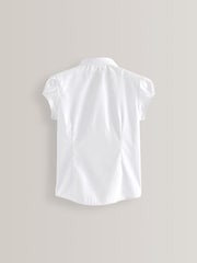 White 5 Pack Puff Sleeve School Shirts (3-16yrs) - Image 5 of 8