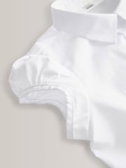 White 5 Pack Puff Sleeve School Shirts (3-16yrs) - Image 7 of 8
