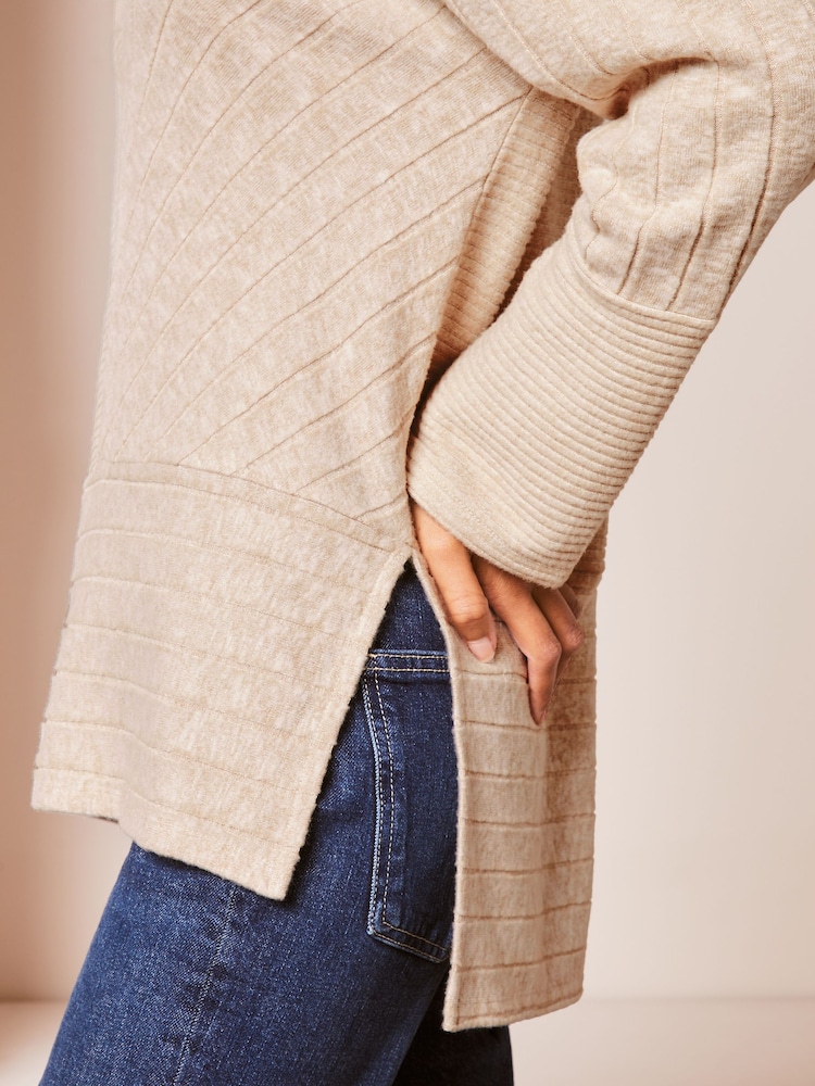 Lipsy Camel Cosy Long Sleeve Tunic - Image 4 of 4 Lipsy Camel Cosy Long Sleeve Tunic - Image 4 of 4