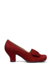 Hotter Red Wide Fit Standard Fit Donna Slip On Formal Shoes - Image 1 of 4