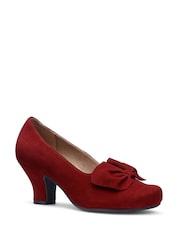 Hotter Red Wide Fit Standard Fit Donna Slip On Formal Shoes - Image 2 of 4