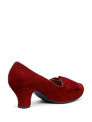 Hotter Red Wide Fit Standard Fit Donna Slip On Formal Shoes - Image 3 of 4
